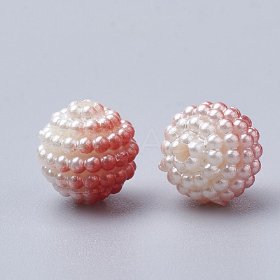 Imitation Pearl Acrylic Beads OACR-T004-12mm-10-1
