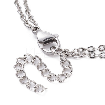 Non-Tarnish 304 Stainless Steel Macrame Pouch Braided Gemstone Holder Bracelet Making BJEW-JB09645-02-1