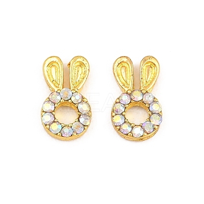 Alloy Rhinestone Cabochons MRMJ-T078-83A-RS-1