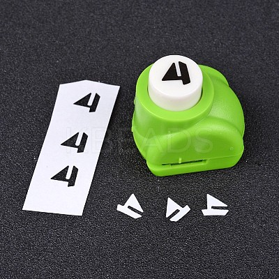 Random Single Color or Random Mixed Color Mini Plastic Craft Paper Punch Sets for Scrapbooking & Paper Crafts AJEW-L051-15-1