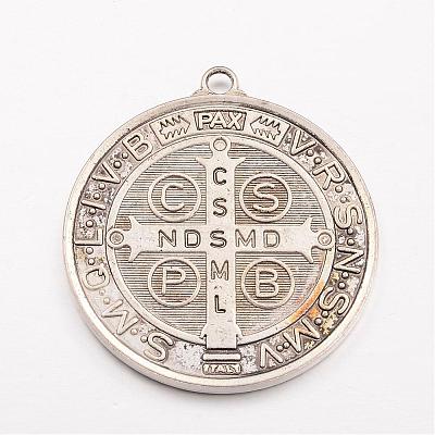 Tibetan Style Alloy Big Pendants TIBEP-A17171-AS-LF-1