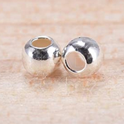 925 Sterling Silver Spacer Beads STER-WH0006-01-1