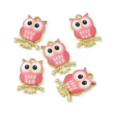 Painted Alloy Pendants PALLOY-P288-01G-09-1