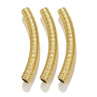 304 Stainless Steel Curved Tube Beads STAS-M071-03B-G-1