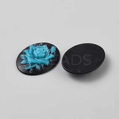 Resin Cabochons CRES-WH0018-02E-1