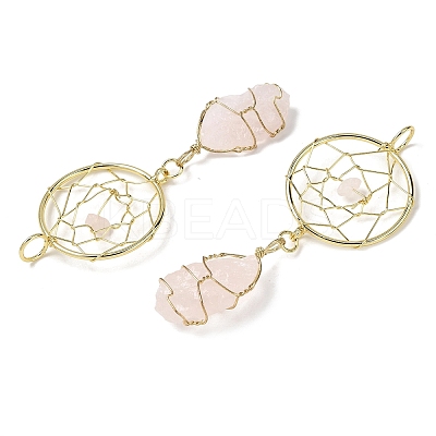 Raw Rough Natural Mixed Gemstone Coppwer Wire Wrapped Big Pendants G-G314-02G-1