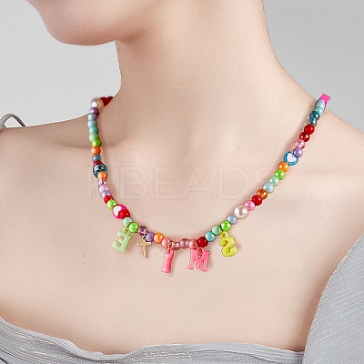 DIY Beads Jewelry Set Making Kit DIY-SZ0007-07-1