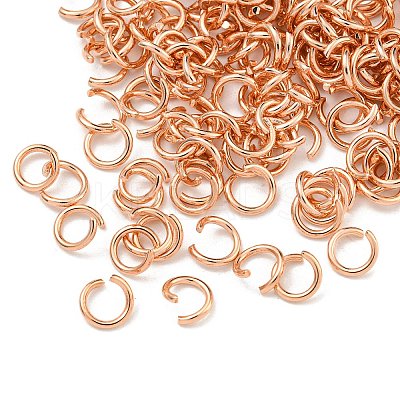 304 Stainless Steel Open Jump Rings STAS-O107-06RG-C-1