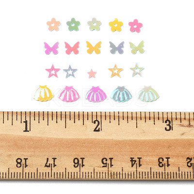 40G 4 Styles Plastic Cabochons RESI-FS0002-13-1