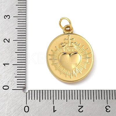 304 Stainless Steel Pendants STAS-M120-07D-G-1
