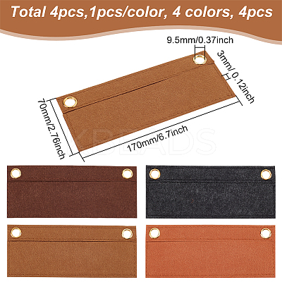 4Pcs 4 Colors Wool Felt Organizer Insert FIND-WR0006-93-1