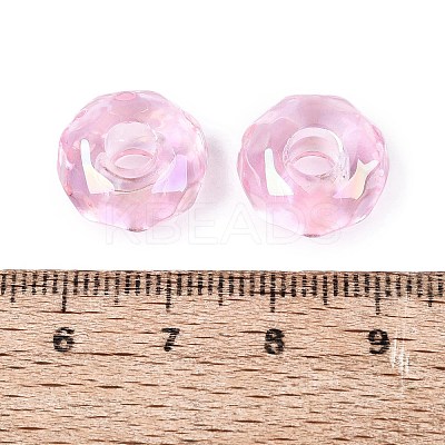 Transparent Acrylic European Beads OACR-E033-25D-1