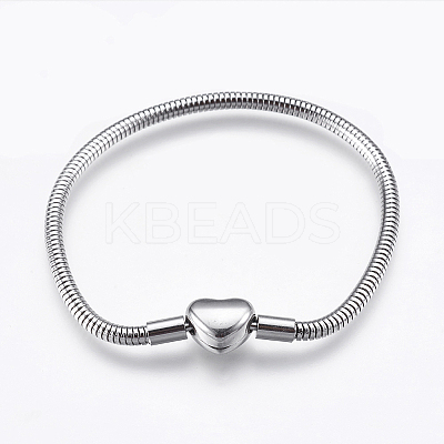 Tarnish Resistant 304 Stainless Steel European Style Chains Bracelet Making X-STAS-E428-10C-P-1