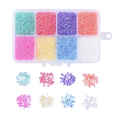 12/0 Grade A Round Glass Seed Beads SEED-JP0008-09-1