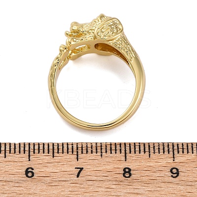 Brass Cuff Rings for Women Men RJEW-C118-03G-1