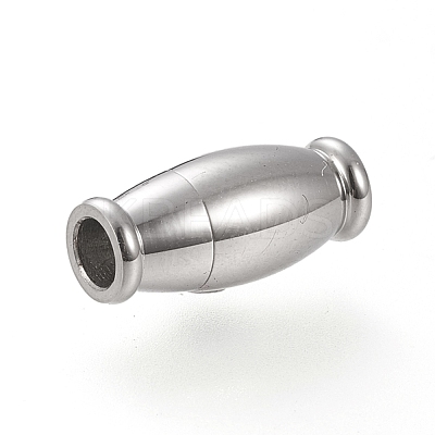 Tarnish Resistant 304 Stainless Steel Magnetic Clasps with Glue-in Ends STAS-K199-17P-A-1