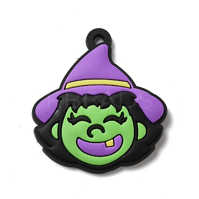 Witch PVC Pendants LS-KY-F018-05-1