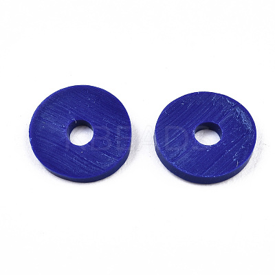 Handmade Polymer Clay Beads CLAY-R067-6.0mm-B09-1