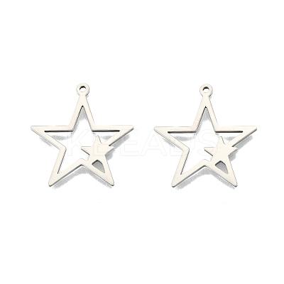 Non-Tarnish 201 Stainless Steel Pendants STAS-N098-107P-1