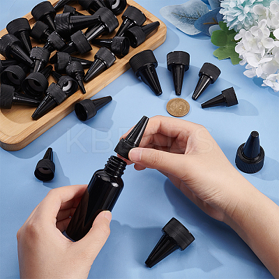 48Pcs 4 Style Plastic Twist Bottle Cap DIY-BC0006-52A-1