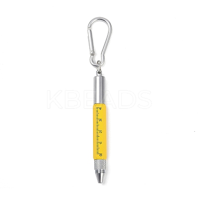Aluminum Practical 6-in-1 Keychain Pen LS-AJEW-R004-01P-06-1