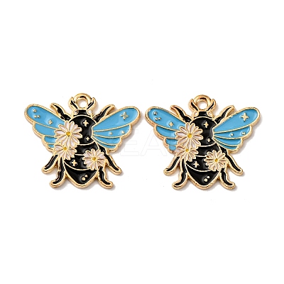 Alloy Enamel Pendants X1-FIND-H051-01A-G-1