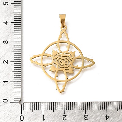 304 Stainless Steel Pendants STAS-S144-05G-A-1