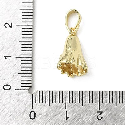 Halloween Theme Brass Micro Pave Cubic Zirconia Pendants LS-KK-L248-05G-01-1