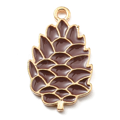 Thanksgiving Day Alloy Enamel Pendants ENAM-D060-01G-KCG-1
