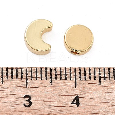 10Pcs 2 Styles Moon Phase Theme Brass Beads Set KK-TZ0001-02-1