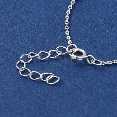 Faceted Column 925 Sterling Silver Cable Chain Bracelets for Women BJEW-E101-01S-08-1