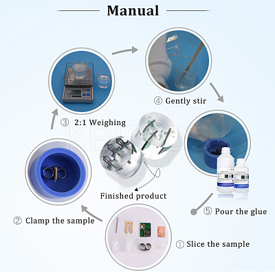 AHADEMAKER 50Pcs PE Plastic Sample Holders AJEW-GA0004-30-1