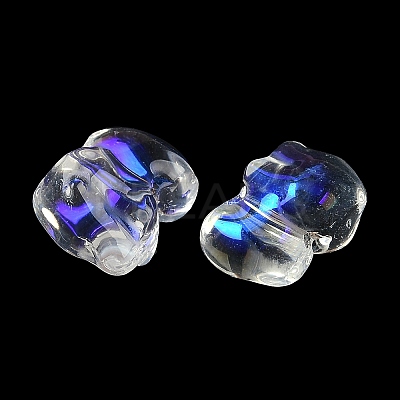Spray Painted Glass Beads GLAA-Z007-04A-1