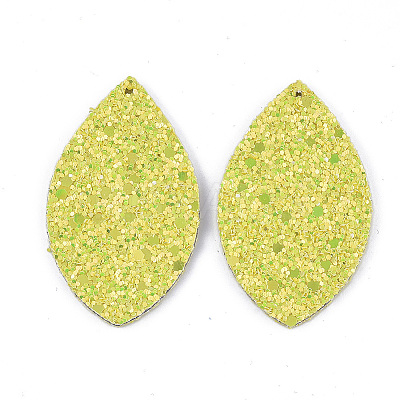 Polyester Fabric Big Pendants FIND-T059-016G-1