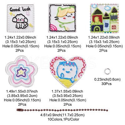 DIY Pendant Decoration Making Kit DIY-FS0005-08-1