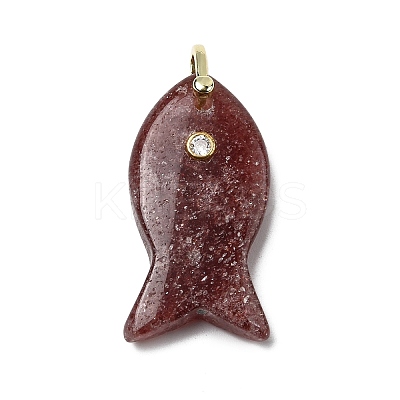 Natural & Synthetic Mixed Gemstone Pendants KK-D021-05G-1
