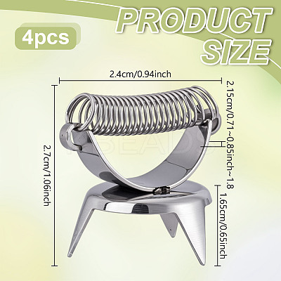 2Pcs Stainless Steel Crucible Tongs TOOL-WH0059-035-1