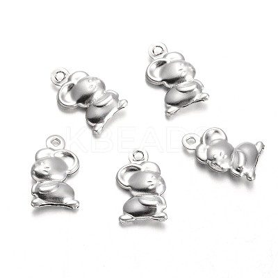 Tarnish Resistant 316L Surgical Stainless Steel Charms STAS-M225-04-1