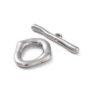 Non-Tarnish 304 Stainless Steel Toggle Clasps LS-STAS-A092-04A-P-1
