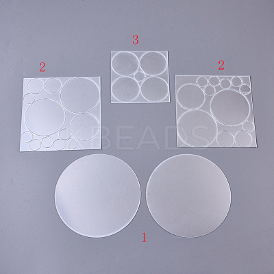 Acrylic Mirror Wall Stickers AJEW-WH0109-60-1