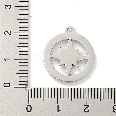 304 Stainless Steel Pendants STAS-L278-027P-1