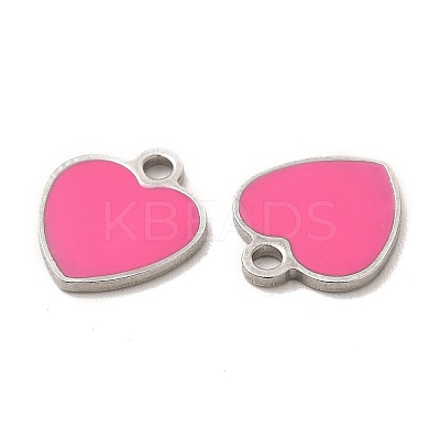 304 Stainless Steel Enamel Pendants X-STAS-M308-16P-02-1