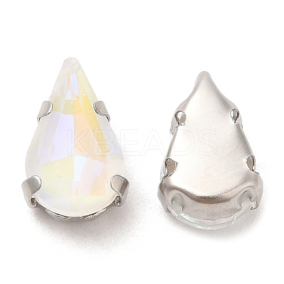 Mocha Fluorescent(MI) Teardrop Sew on Rhinestone GGLA-M006-01A-P06-1