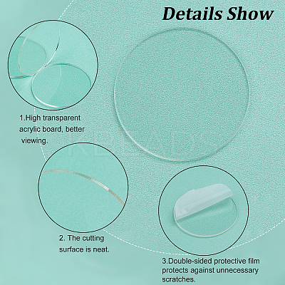 30Pcs Transparent Circle DIY-FG0003-41-1