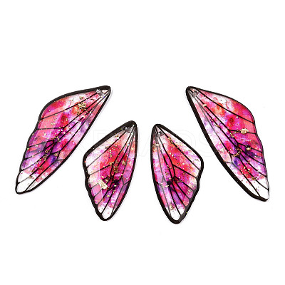 Transparent Resin Wing Pendants Set RESI-TAC0021-01B-1