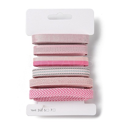 18 Yards 6 Styles Polyester Ribbon SRIB-Q022-D16-1