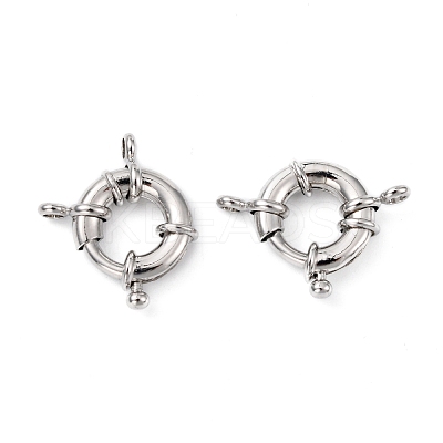 Rack Plating Brass Spring Ring Clasps KK-D399-B-P-NF-1