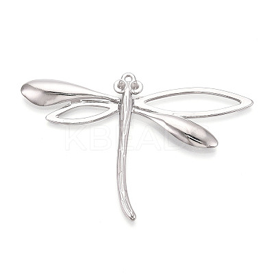304 Stainless Steel Dragonfly Pendant Cabochon Settings STAS-T069-24P-1