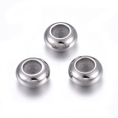 201 Stainless Steel Beads STAS-O110-12P-D-1