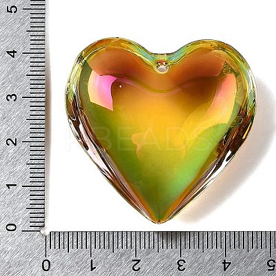 Electroplated Glass Pendants GLAA-G122-06A-1